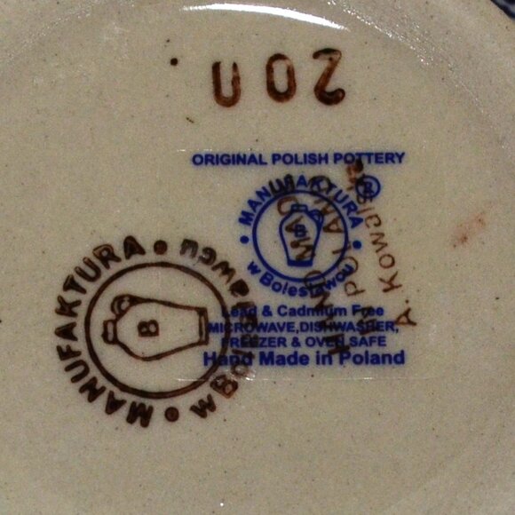 Bolesławiec Christmas Bowl Red Garland Bow Motif Dining Serveware Holiday Charm - Picture 6 of 6